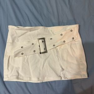Superdown Micro Mini Belt Skirt
